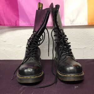 Used 1490 SMOOTH LEATHER MID CALF BOOTS